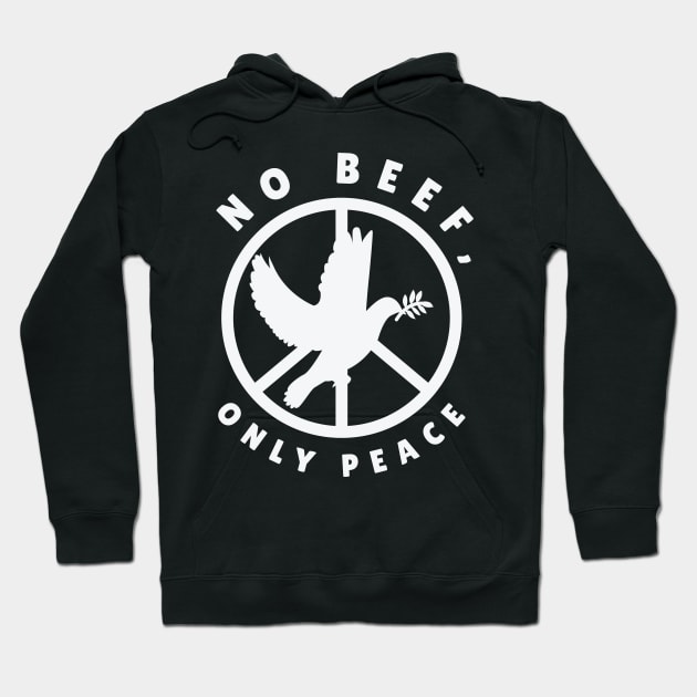 Nature Fan Peace Sign Dove Nature Positivity Bird Hoodie by Tom´s TeeStore